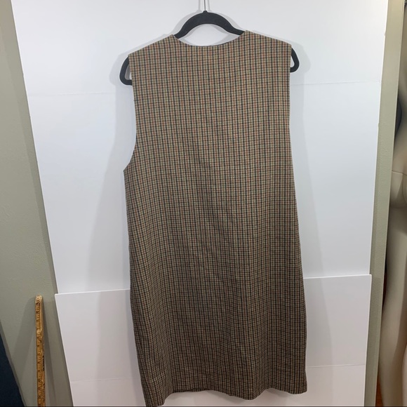 Vintage Plaid Button Up Dress - Picture 4 of 5